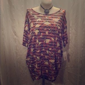 LuLaRoe Irma Size Medium High and Low Shirt
